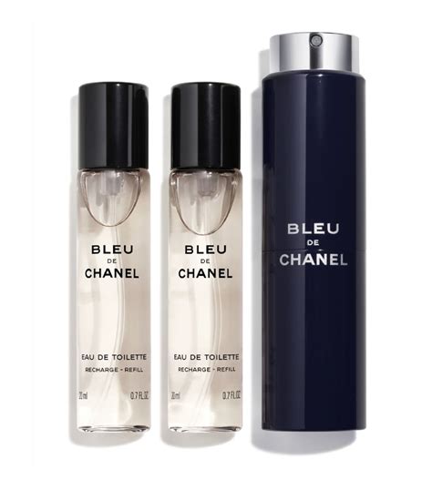 bleu de chanel mini size|BLEU DE CHANEL Eau de Toilette Refillable Twist and Spray .